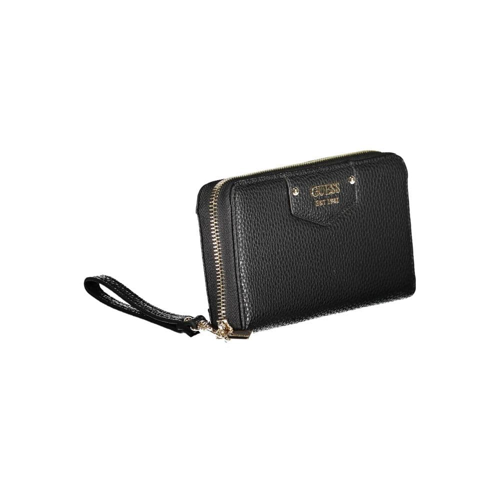 Guess Jeans Black Polyurethane Women Wallet - 3