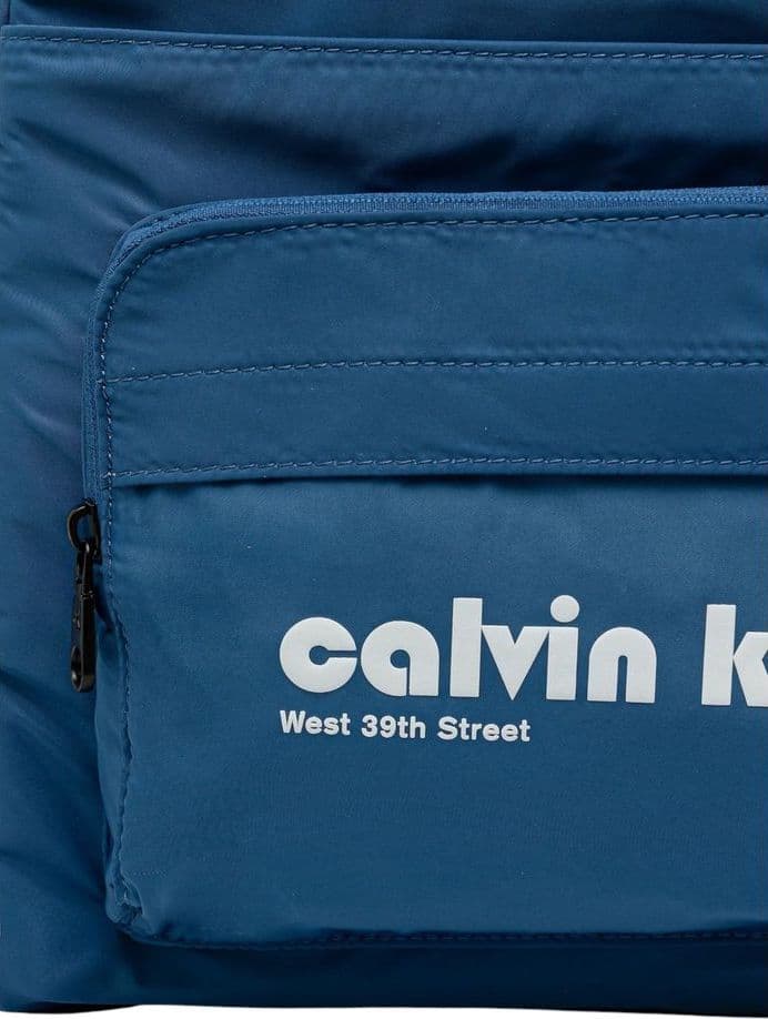 Calvin Klein Blue Recycled Polyester Backpack - 4