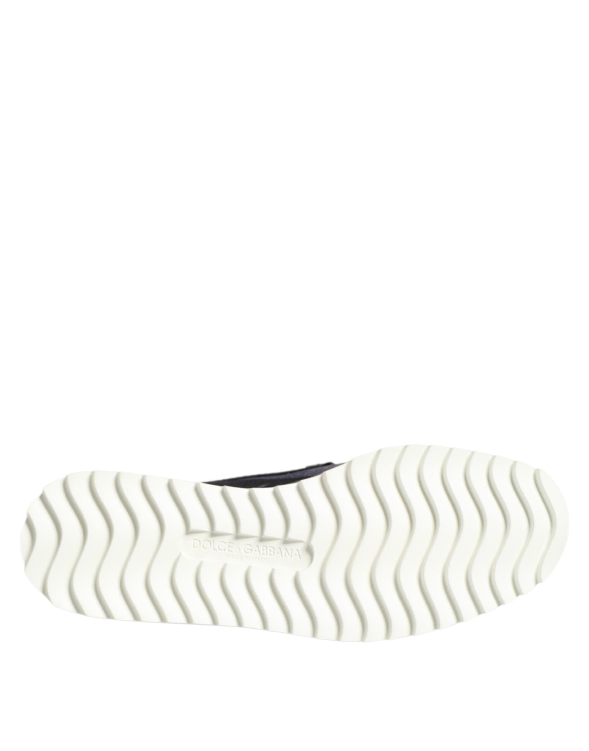 Dolce & Gabbana Black Tropical Slip On Men Sneakers Shoes - 8