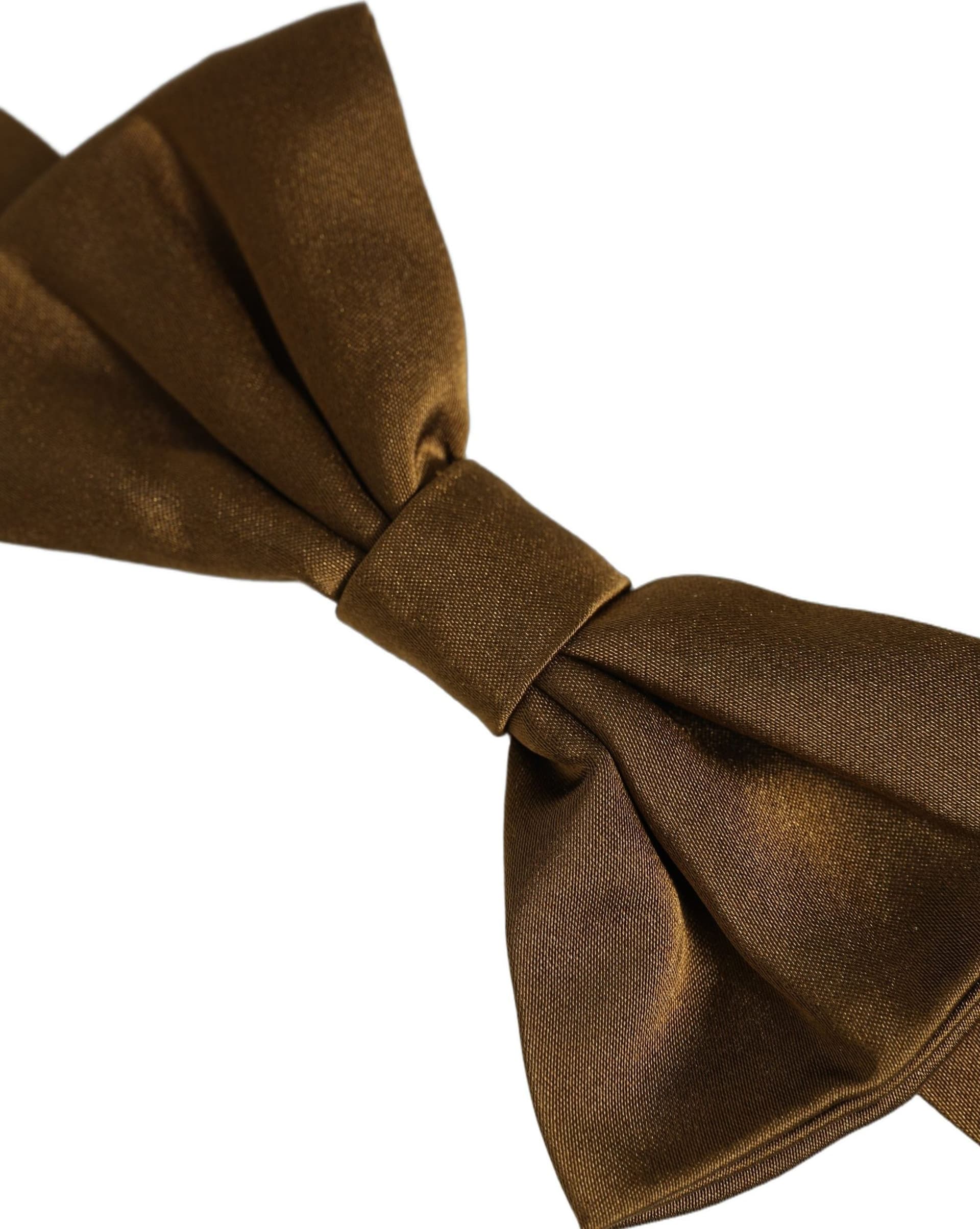 Dolce & Gabbana Men Brown 100% Silk Adjustable Neck Papillon Bow Tie - 4