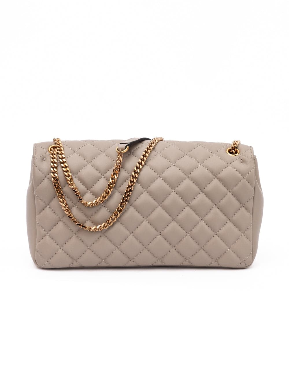 Versace Taupe Quilted Leather Shoulder Strap Bag - 3
