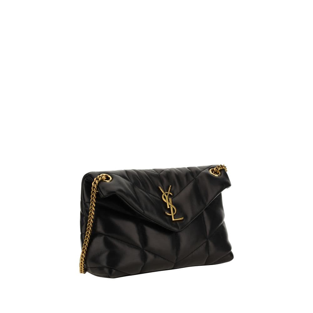 Saint Laurent Black Lamb Leather Shoulder Bag - 2