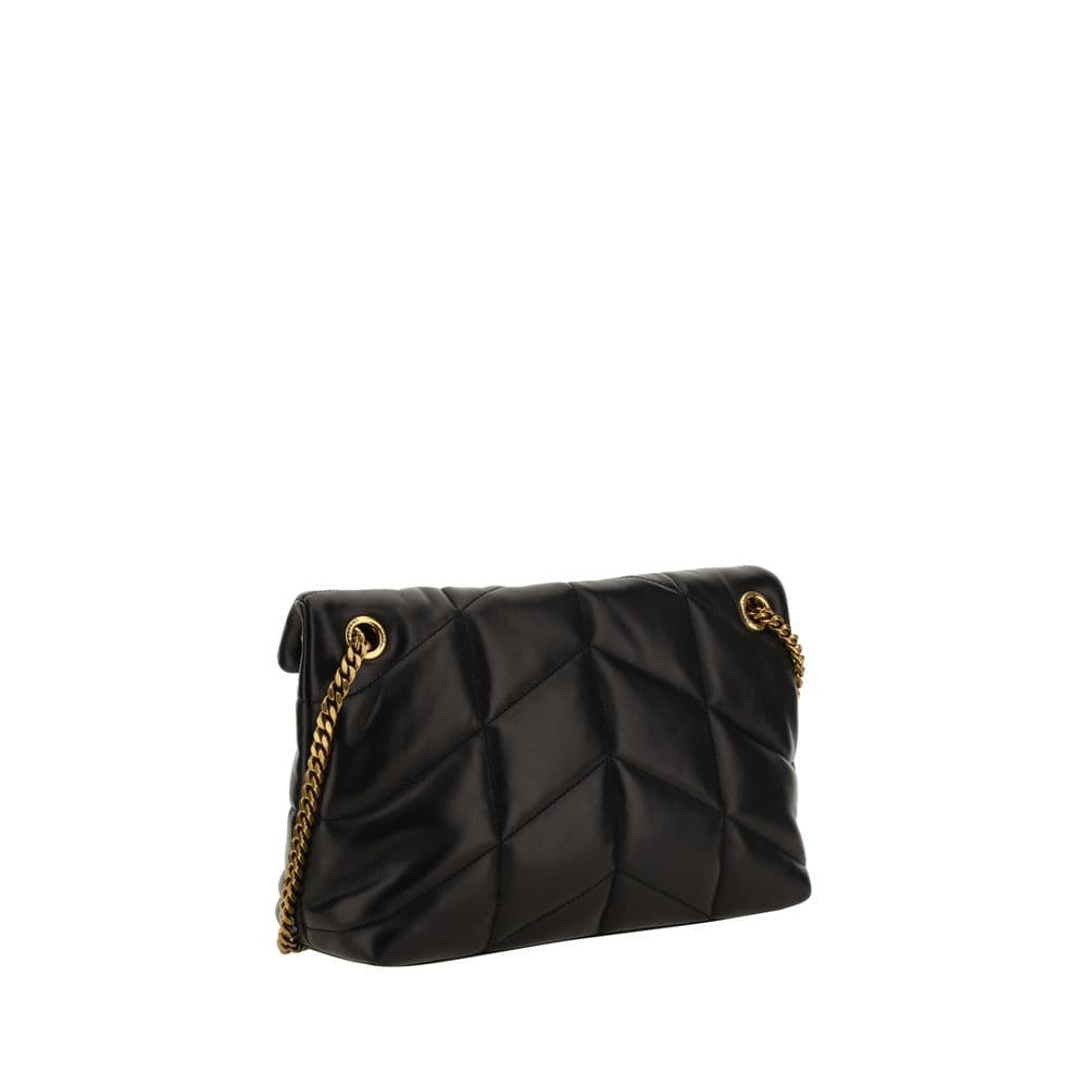Saint Laurent Black Lamb Leather Shoulder Bag - 3