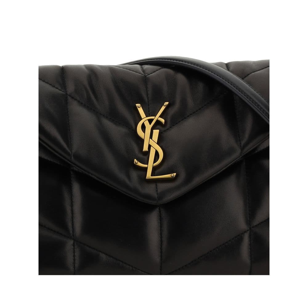 Saint Laurent Black Lamb Leather Shoulder Bag - 4