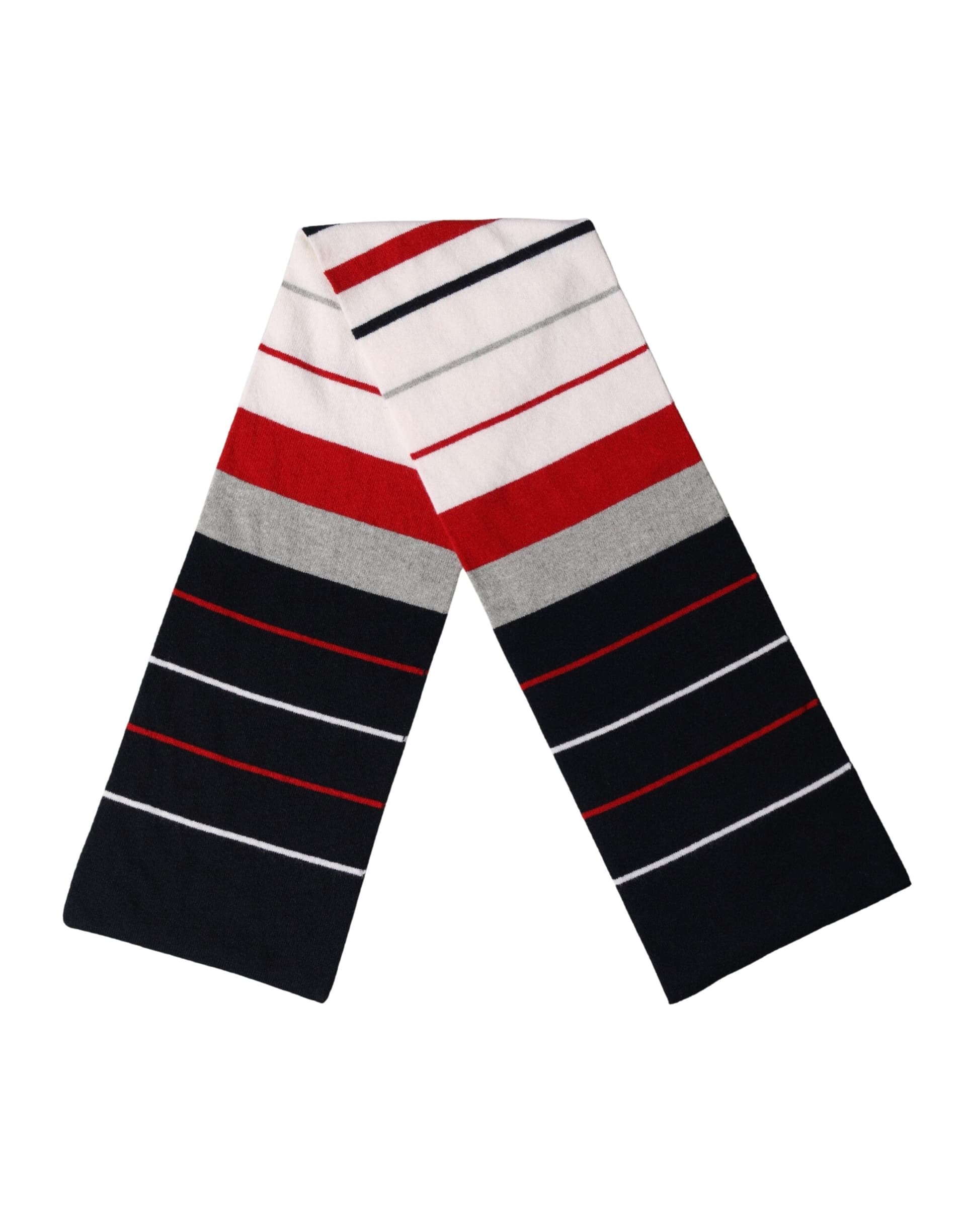 Dolce & Gabbana Multicolor Stripes Shawl Neck Wrap 119cm x 20cm  Scarf - 2