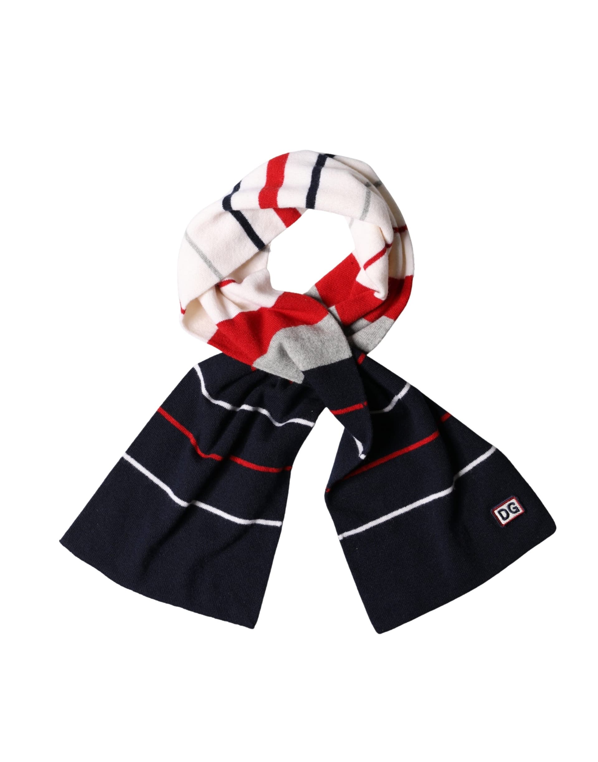Dolce & Gabbana Multicolor Stripes Shawl Neck Wrap 119cm x 20cm  Scarf - 4
