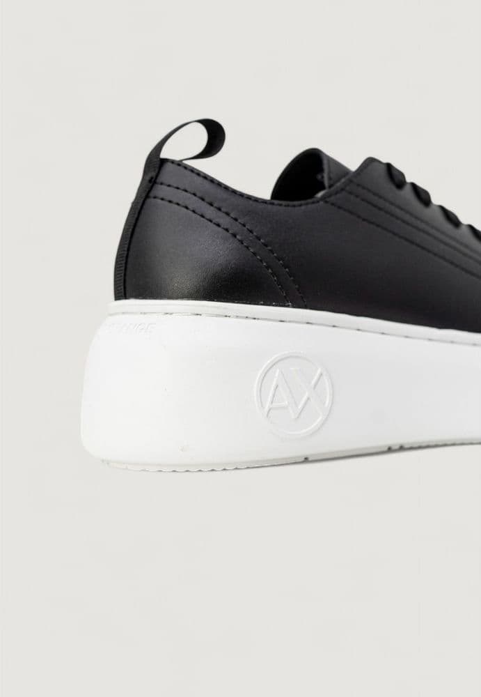 Armani Exchange Black Artificial Leather Low Top Sneakers - 3
