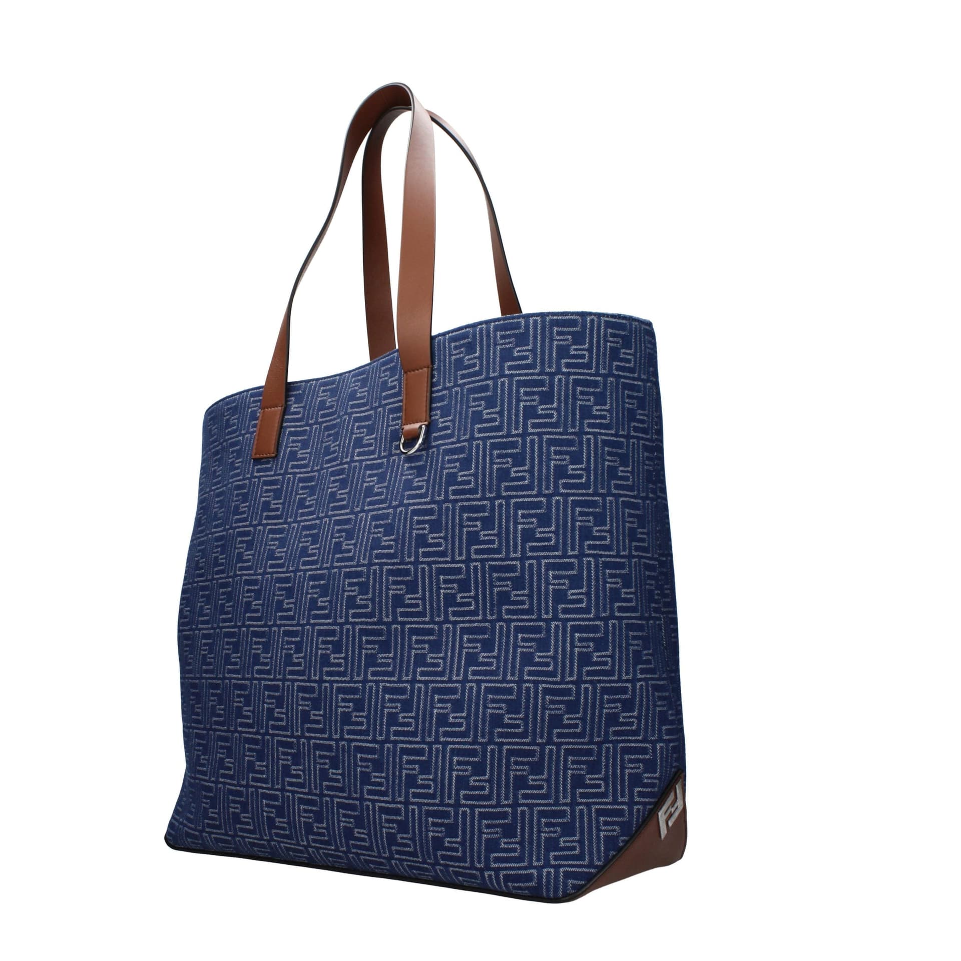Fendi Blue Fabric Shoulder Bag - 2