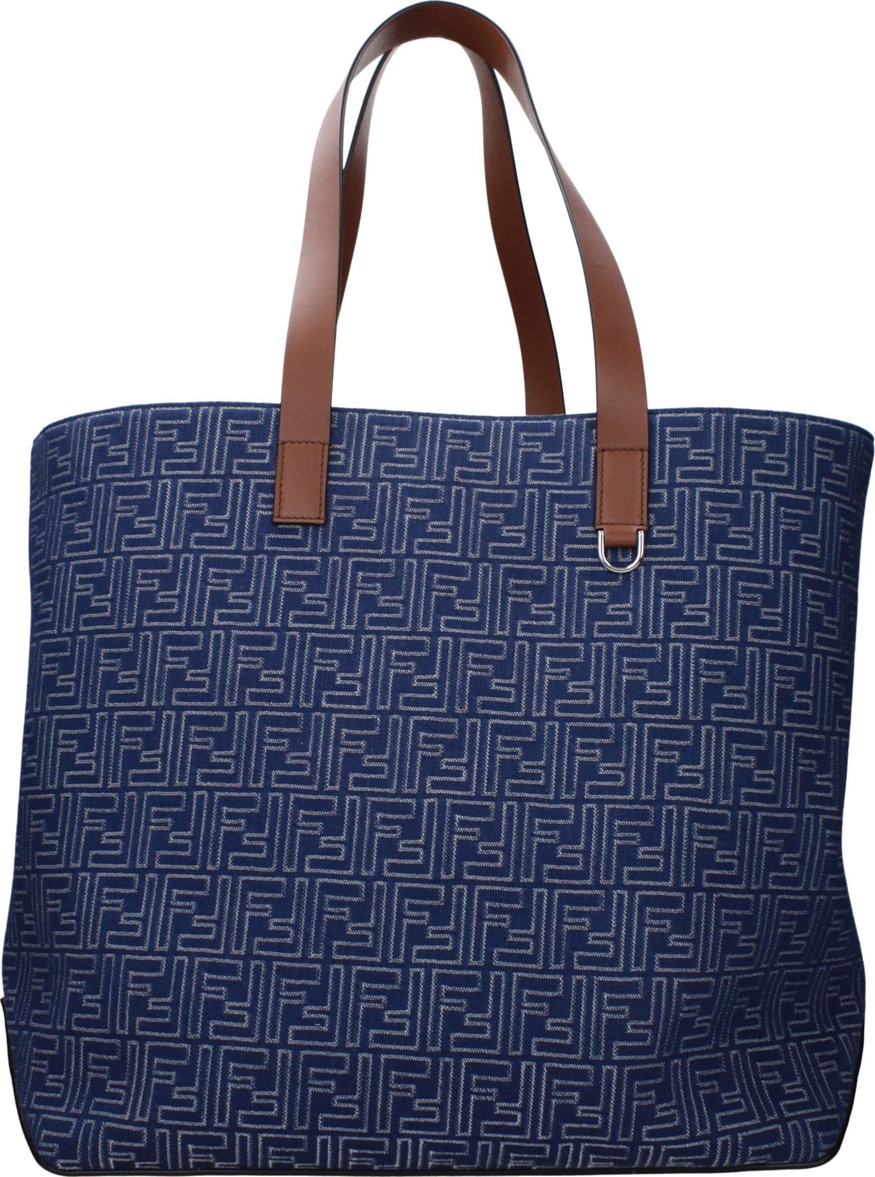 Fendi Blue Fabric Shoulder Bag - 3