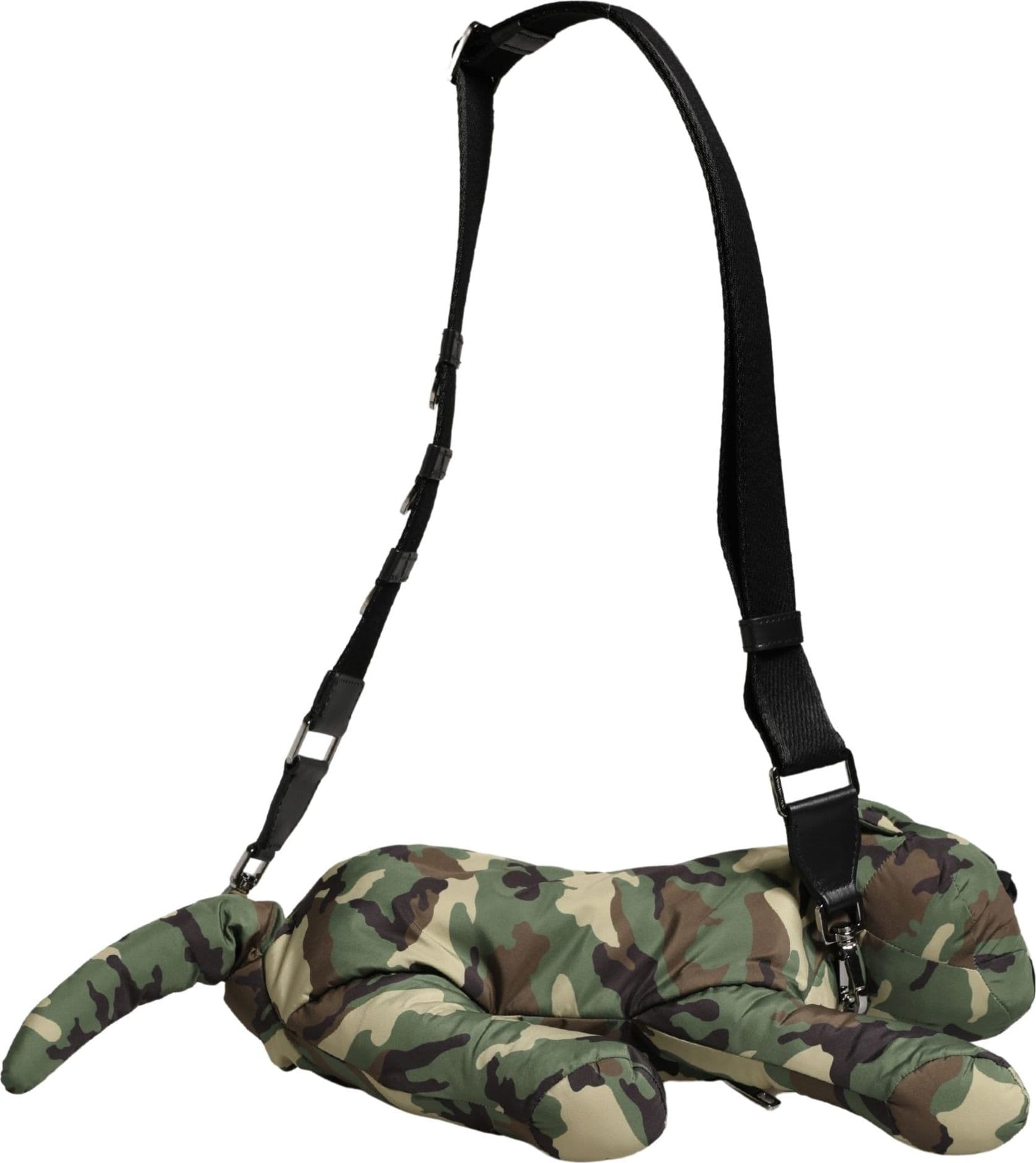 Dolce & Gabbana Multicolor Camouflage Animal Silhouette Waist Borse Bag - 7