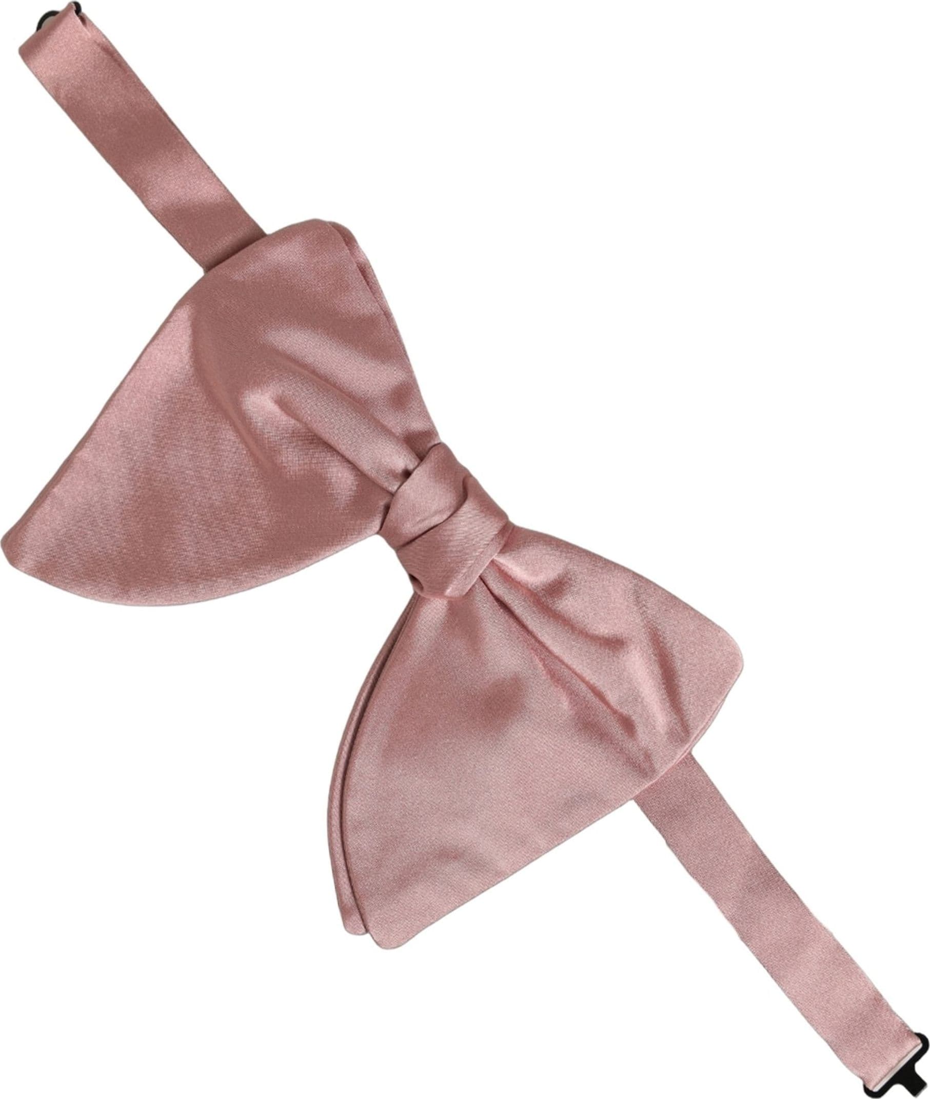 Dolce & Gabbana Men Pink 100% Silk Adjustable Neck Papillon Bow Tie - 3