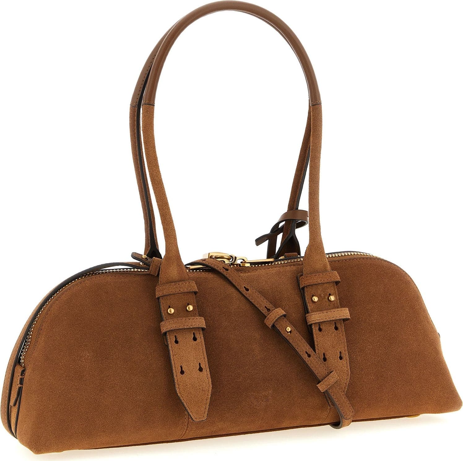 PINKO Brown Cowhide Shoulder Bag - 2