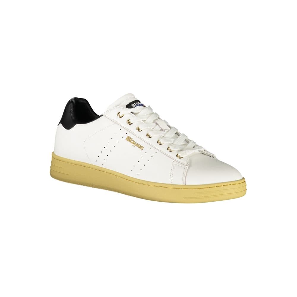 Blauer White Polyurethane Men Sneaker - 2