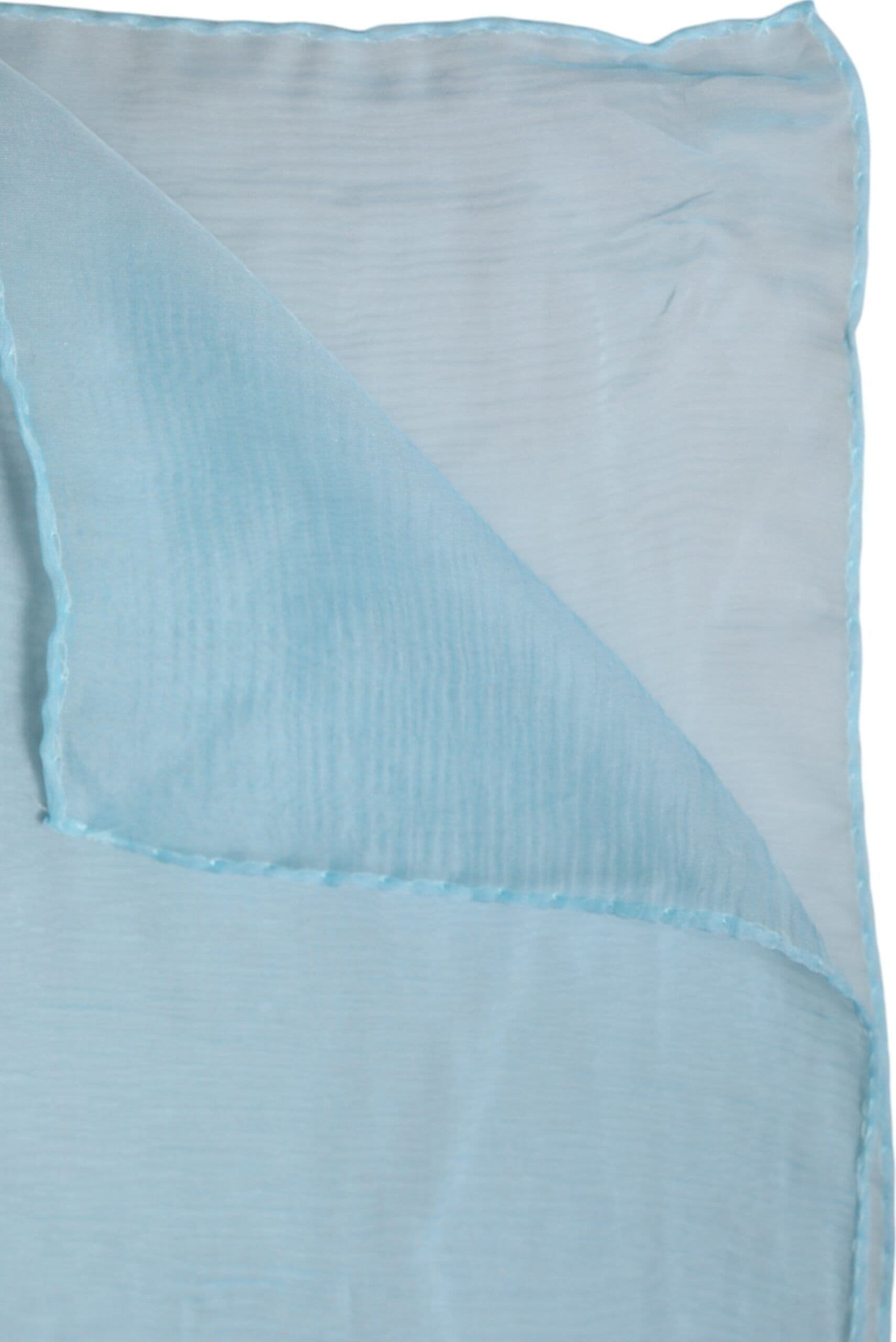 Dolce & Gabbana Light Blue Silk Rectangle Wrap Shawl Scarf - 4