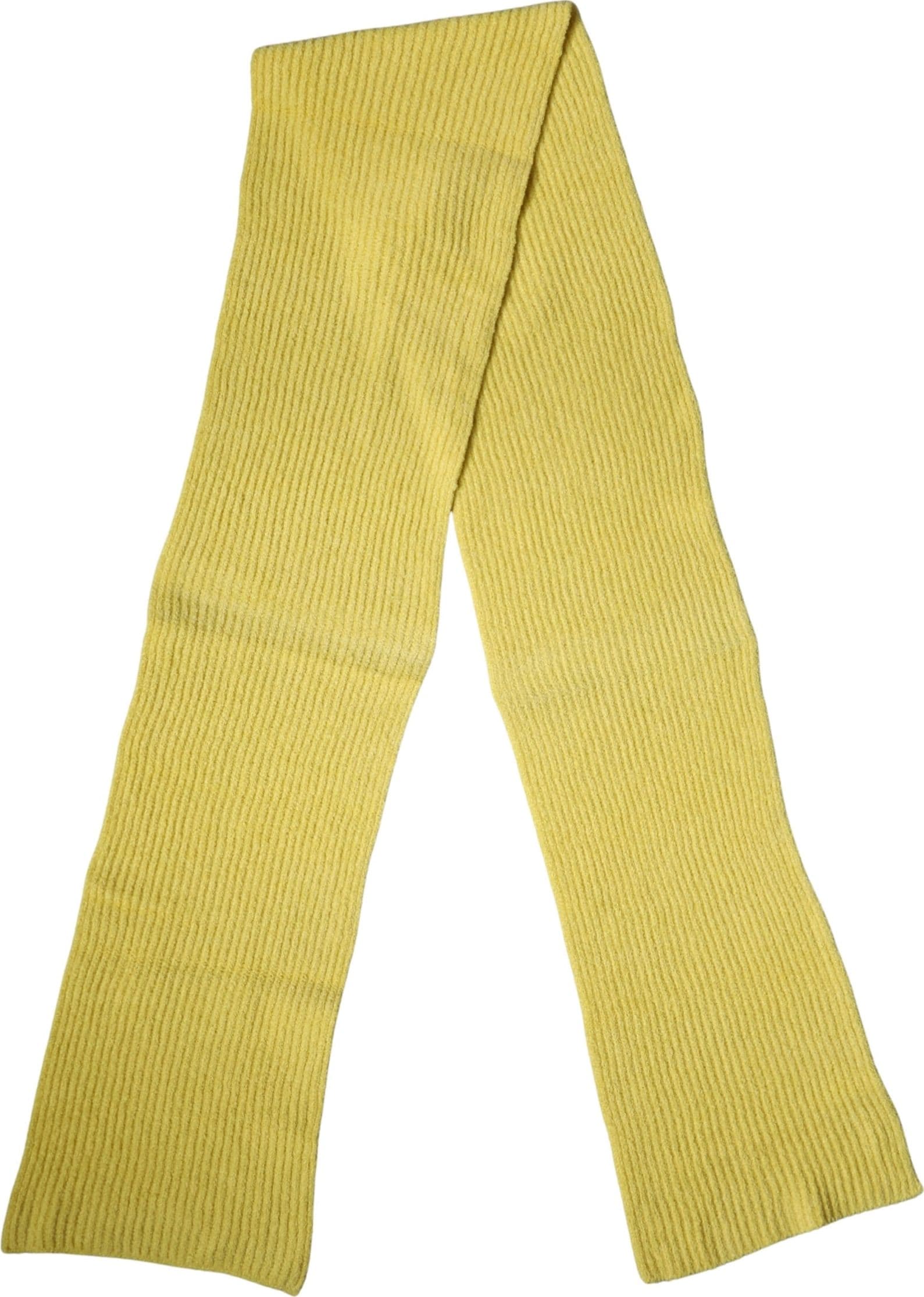 Dolce & Gabbana Yellow Cotton Knitted Neck Foulard 270cm x 31cm  Men Scarf - 2