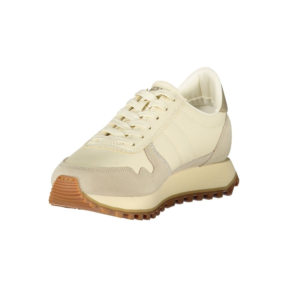 Blauer Beige Leather Women Sneaker - 3