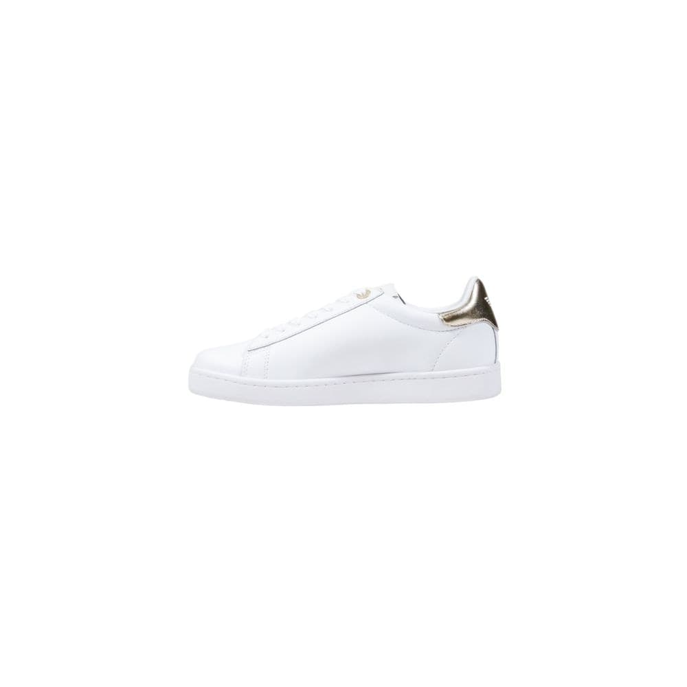 EA7 Emporio Armani White Leather Low Top Sneakers - 3