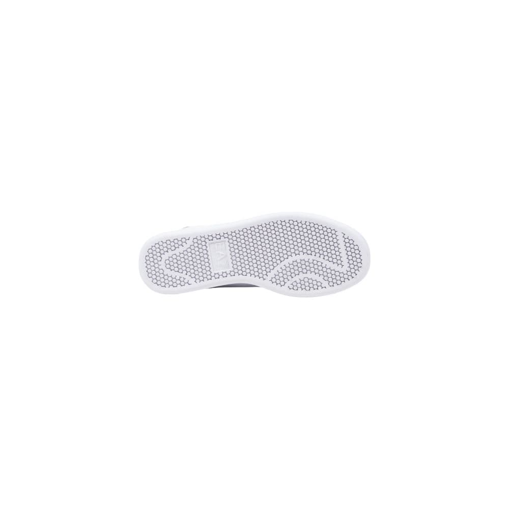 EA7 Emporio Armani White Leather Low Top Sneakers - 5
