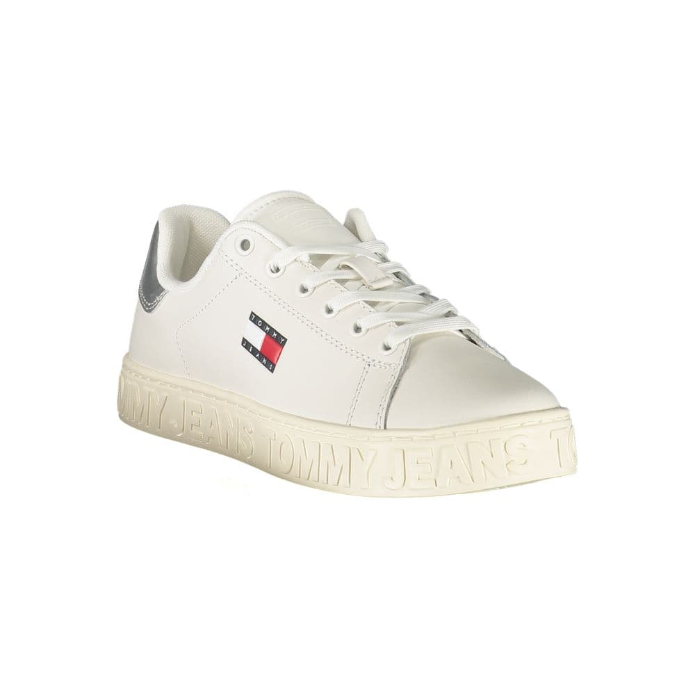 Tommy Hilfiger Bianco Polyurethane Women Sneaker - 2