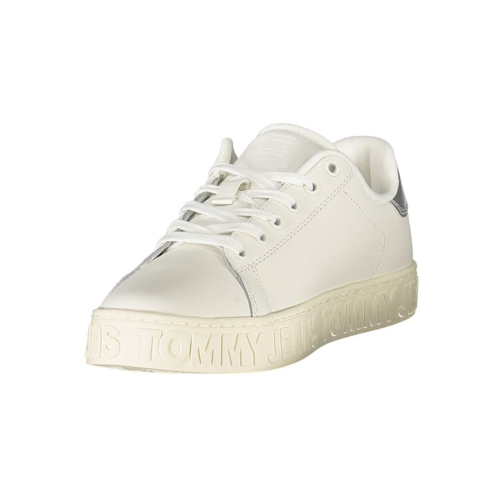 Tommy Hilfiger Bianco Polyurethane Women Sneaker - 3
