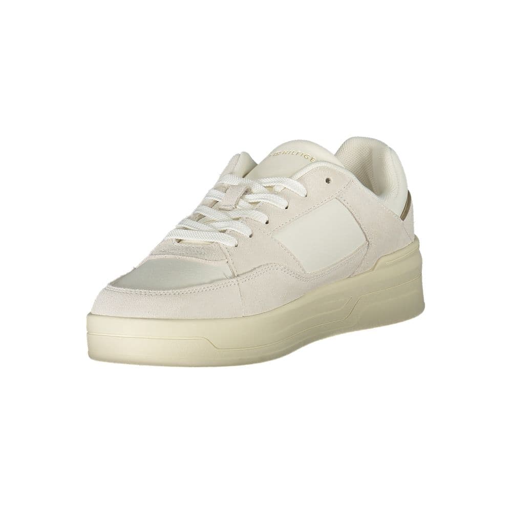 Tommy Hilfiger Bianco Polyurethane Women Sneaker - 3