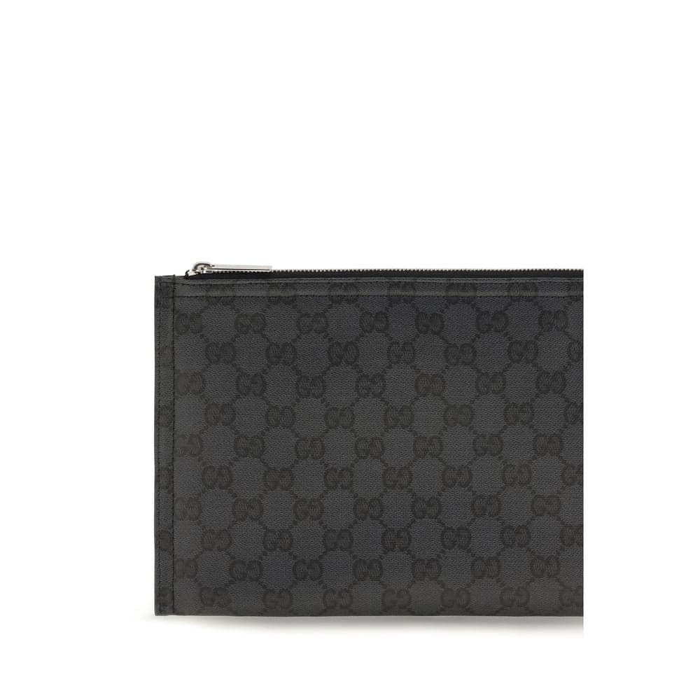 Gucci Black Fabric Clutch Bag - 3