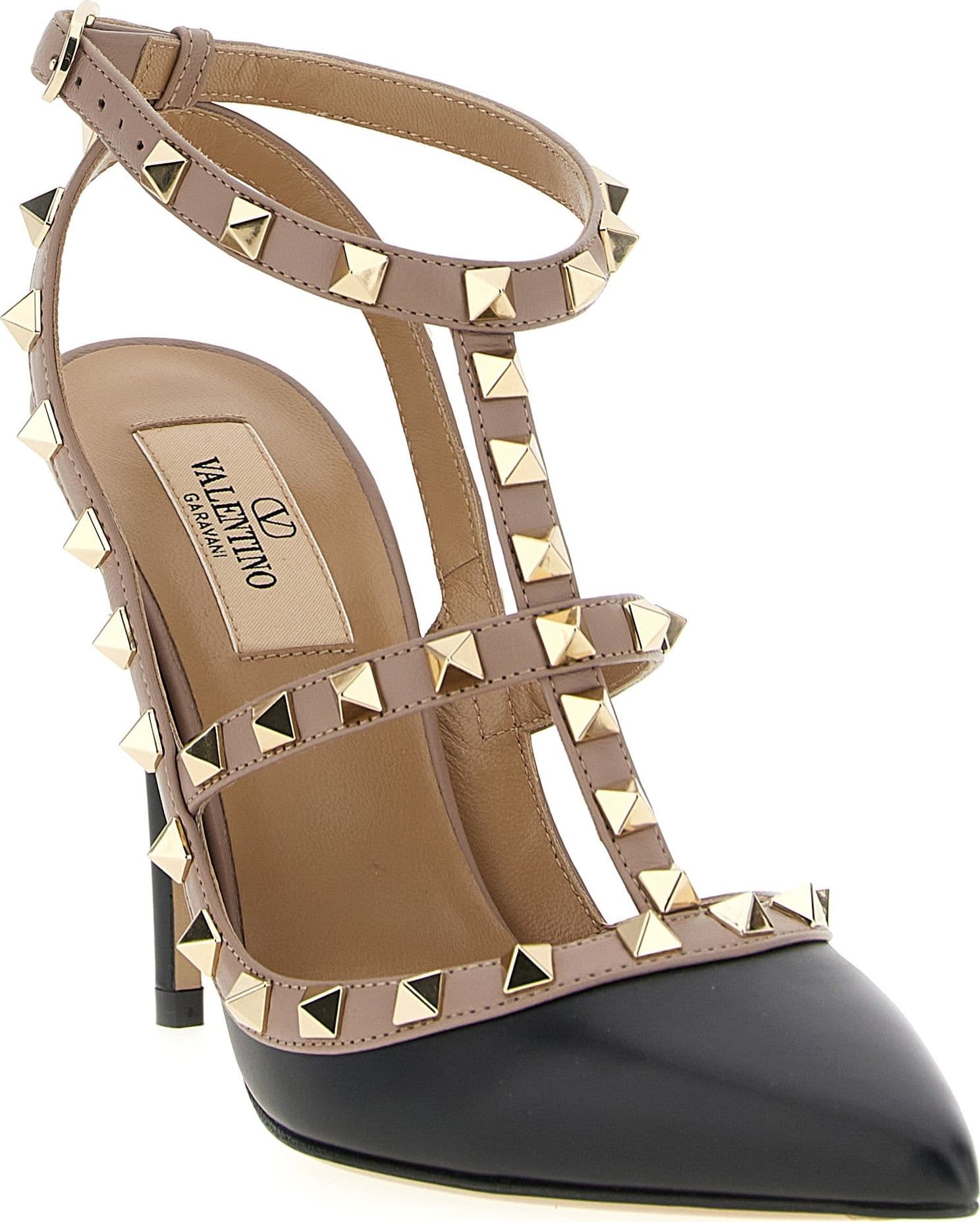 Valentino Garavani Black Lamb Leather High Heel Pumps - 2