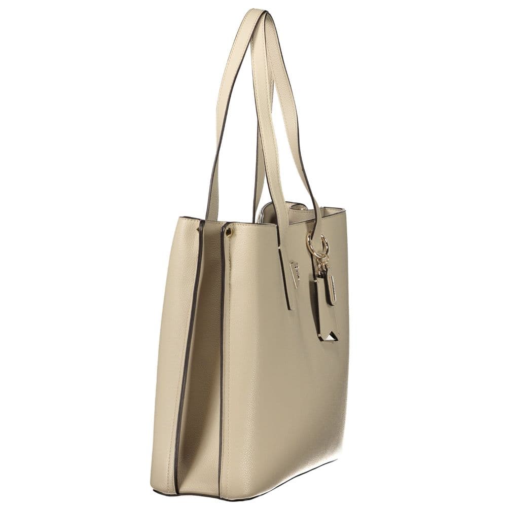 Guess Jeans Beige Polyurethane Women's Bag - 3