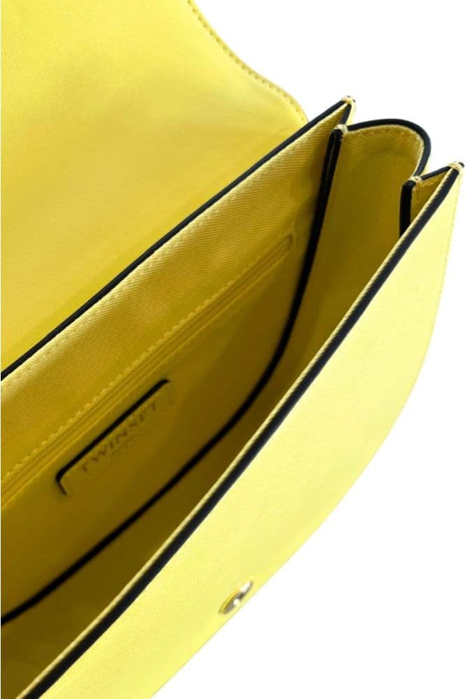 Twinset Yellow PU Women Crossbody Bag - 7