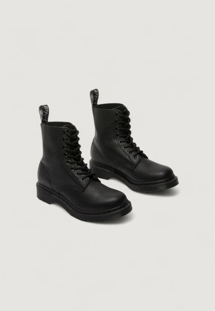 Dr. Martens Black Leather Lace-Up Boots - 4