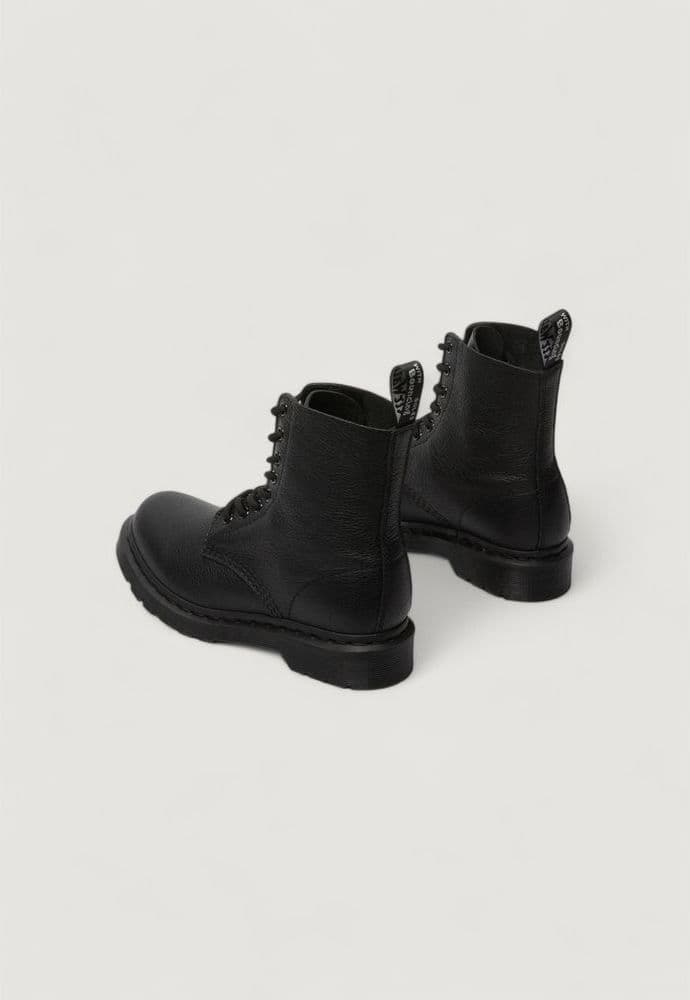 Dr. Martens Black Leather Lace-Up Boots - 5