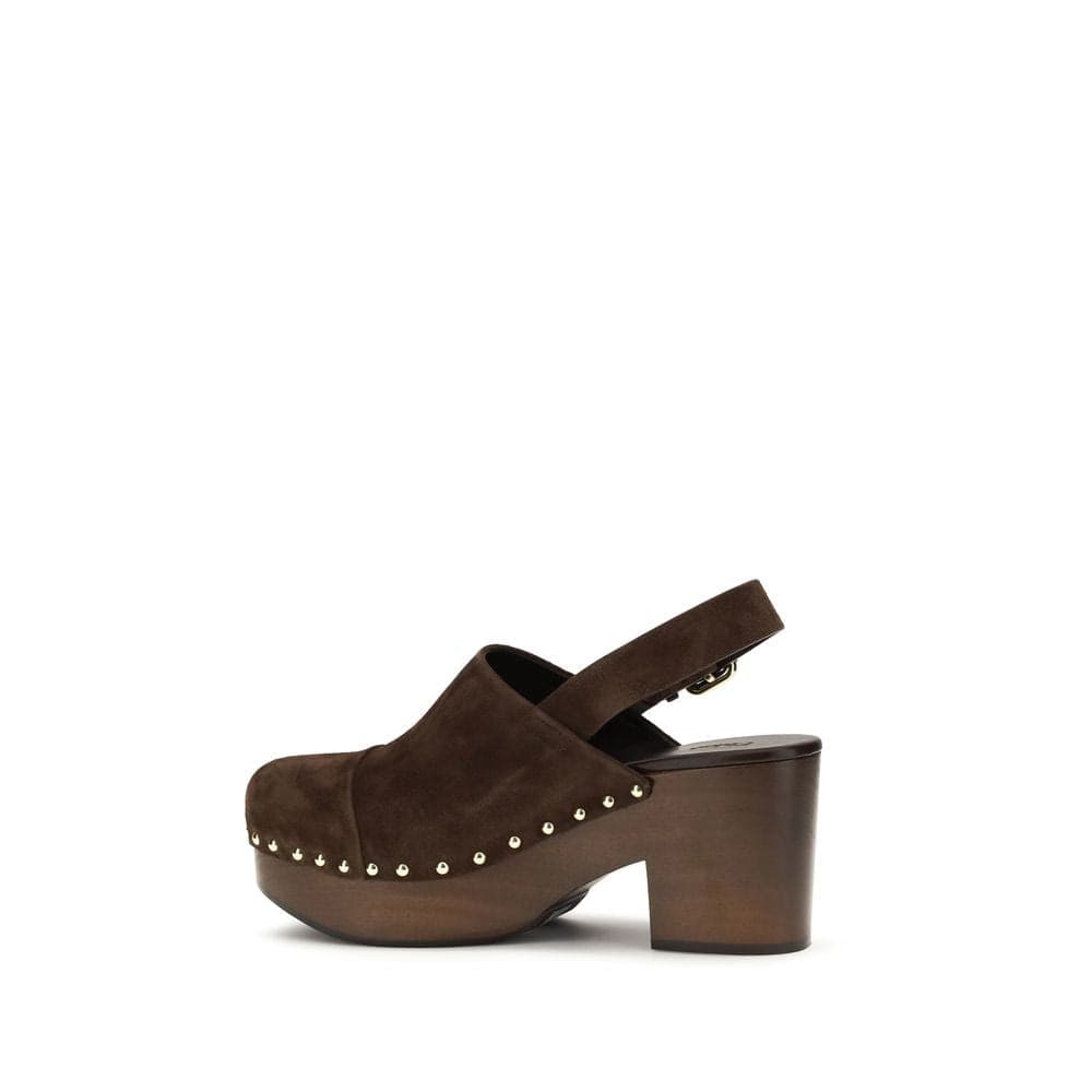 Chloé Brown Calf Leather Bos Taurus Clogs - 3