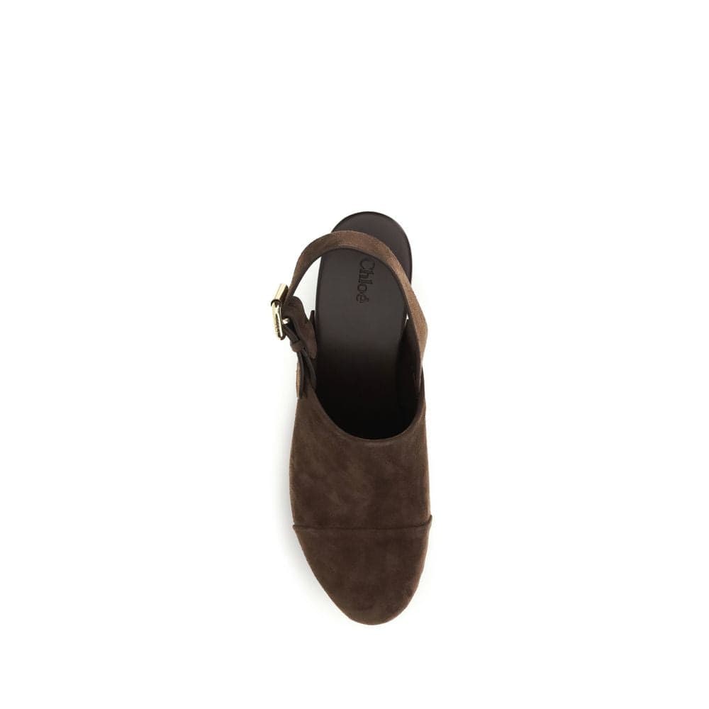 Chloé Brown Calf Leather Bos Taurus Clogs - 4