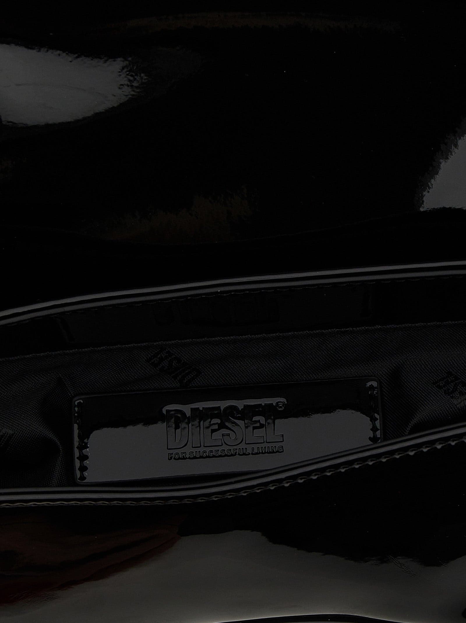 Diesel Black Polyethylene Shoulder Bag - 4