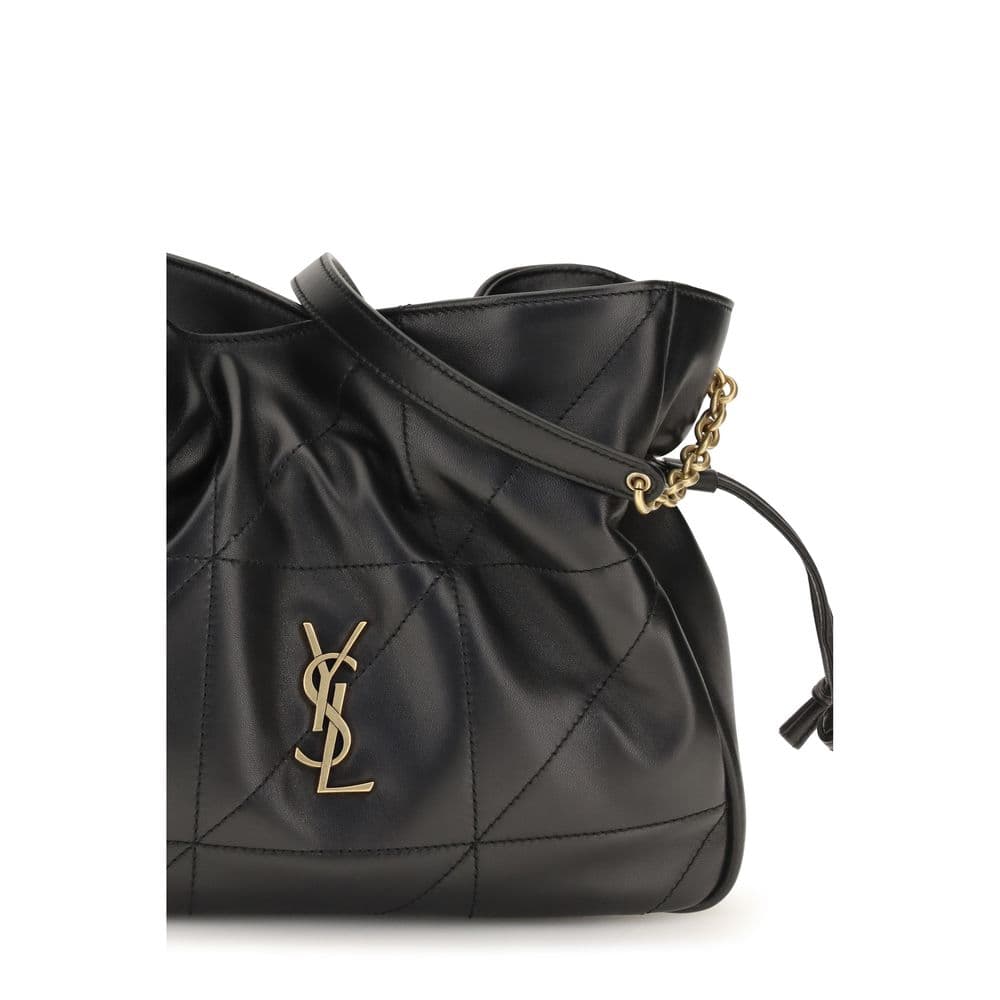 Saint Laurent Black Lamb Ovis Aries Aries Clutch Bag - 4