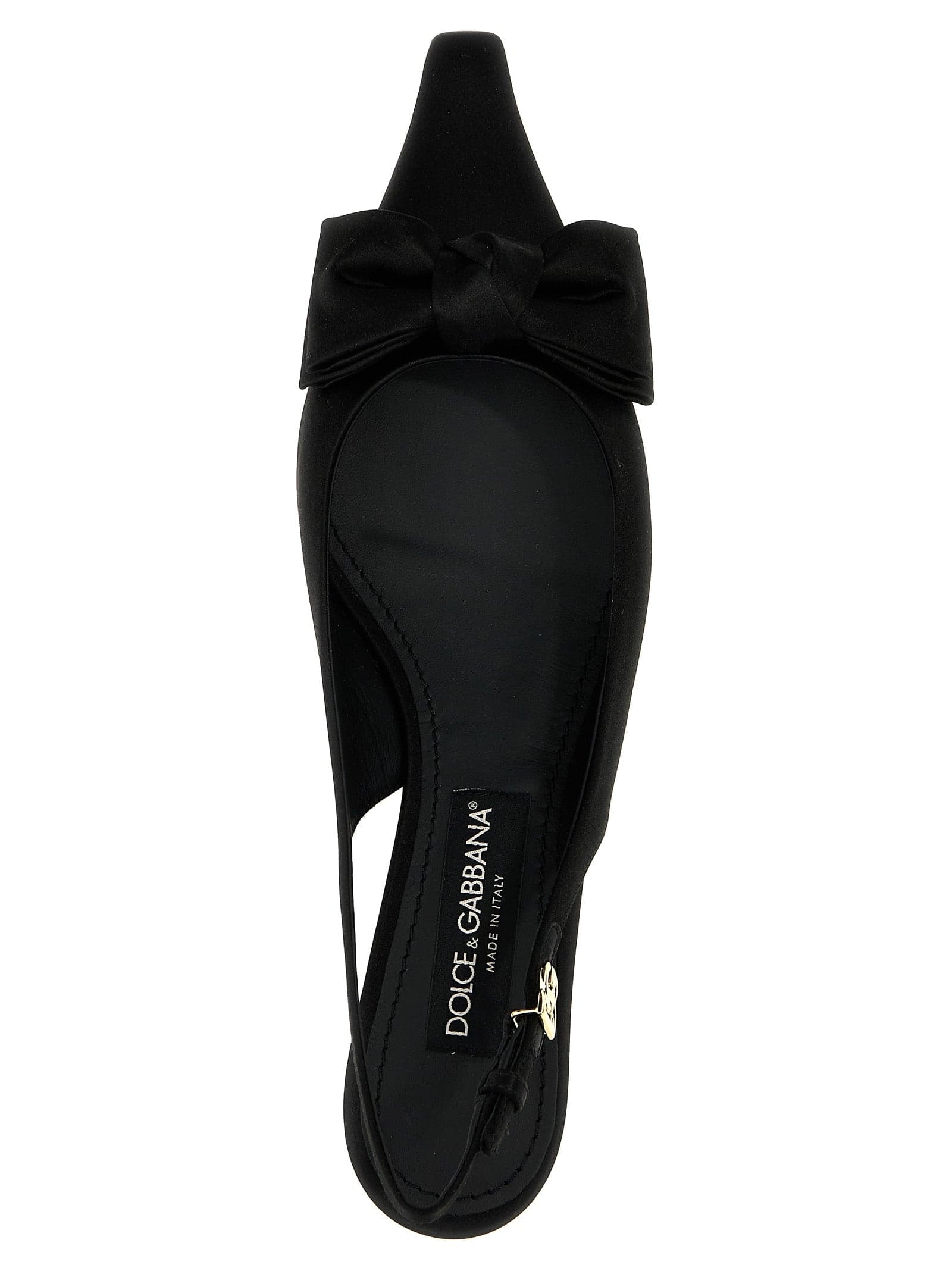 Dolce & Gabbana Black Viscose Mid Heel Pumps - 4