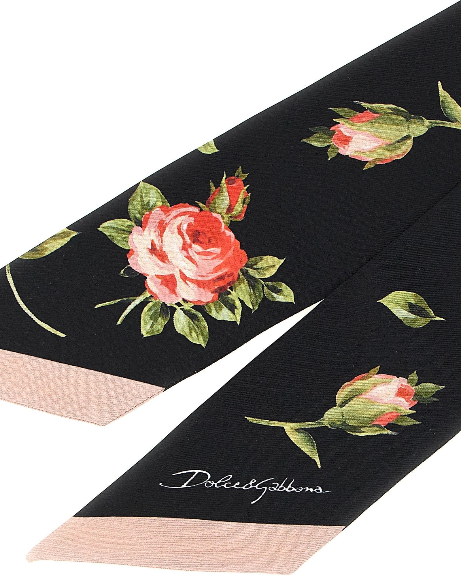 Dolce & Gabbana Black Silk Foulard - 3