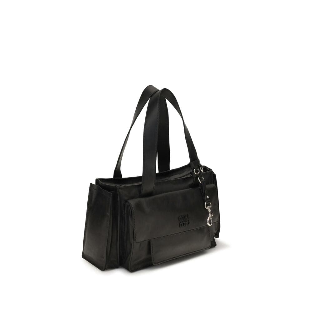 Miu Miu Brown Calf Leather Bos Taurus Shoulder Bag - 2