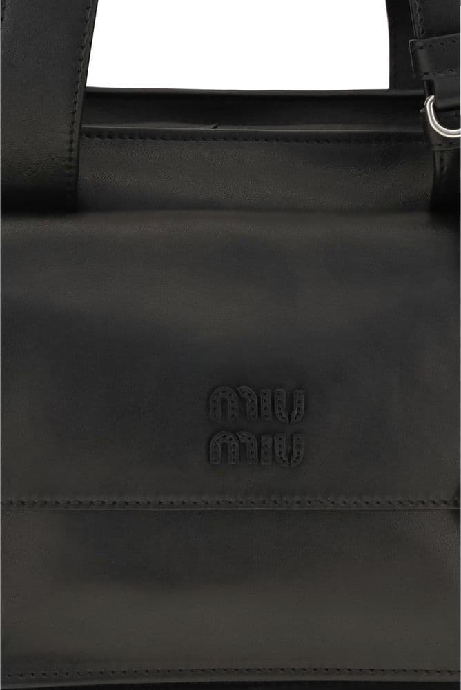 Miu Miu Brown Calf Leather Bos Taurus Shoulder Bag - 4