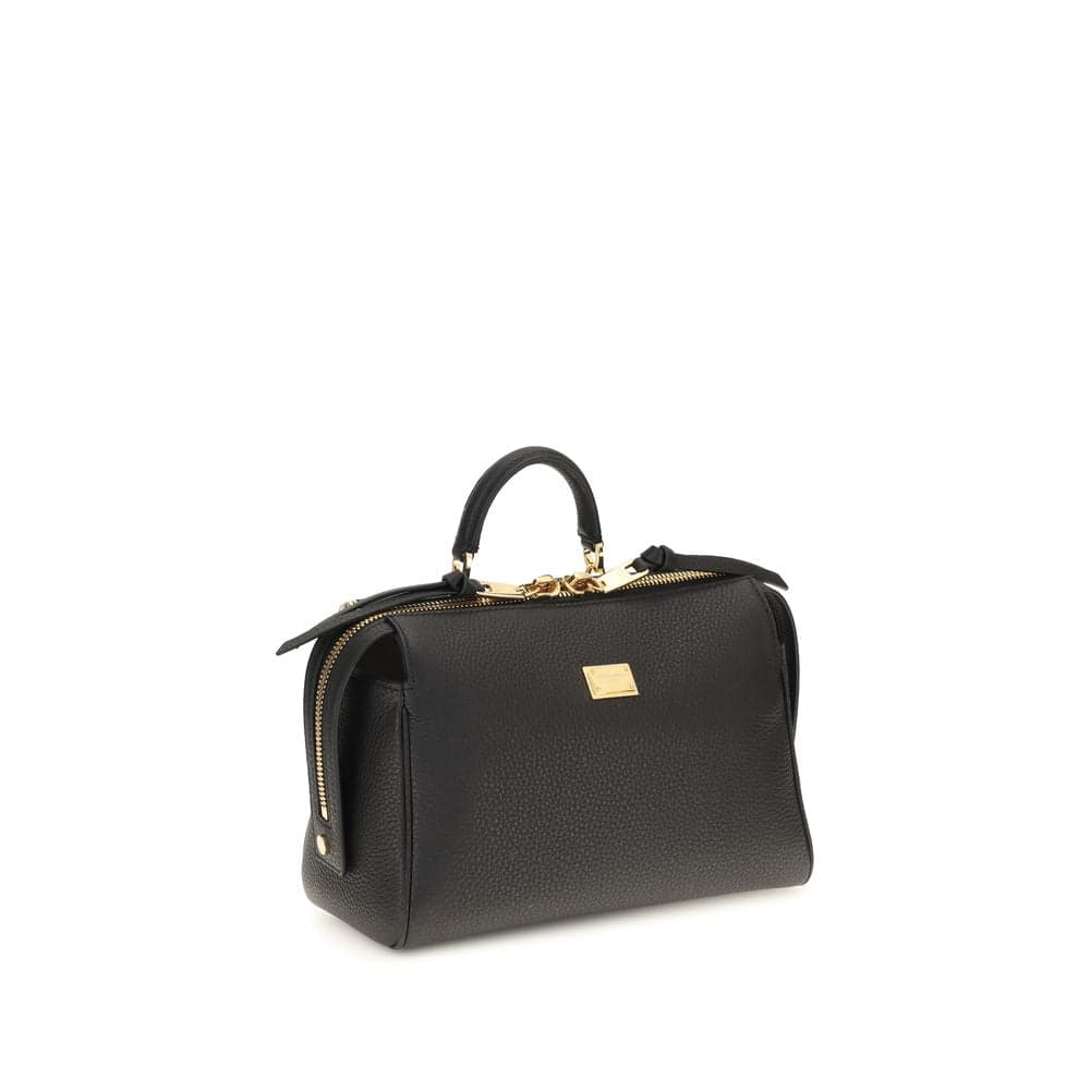 Dolce & Gabbana Black Calf Leather Bos Taurus Handbag - 2