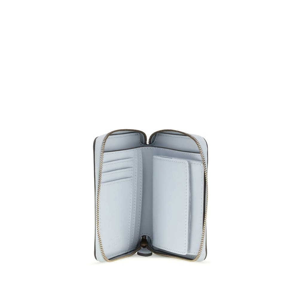 PINKO Blue Calf Leather Bos Taurus Wallet - 3