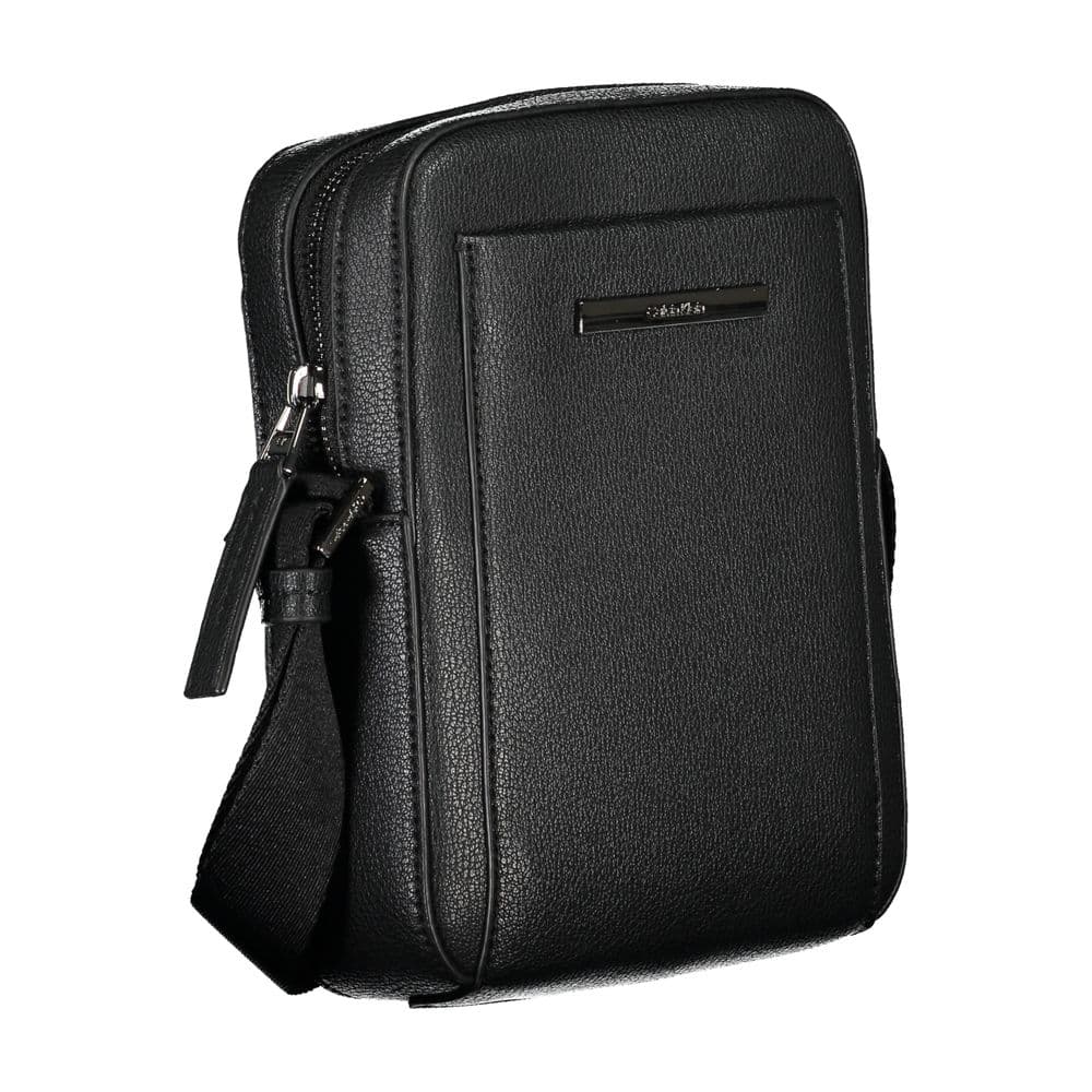 Calvin Klein Sleek Black Shoulder Bag with Logo Detail - 3