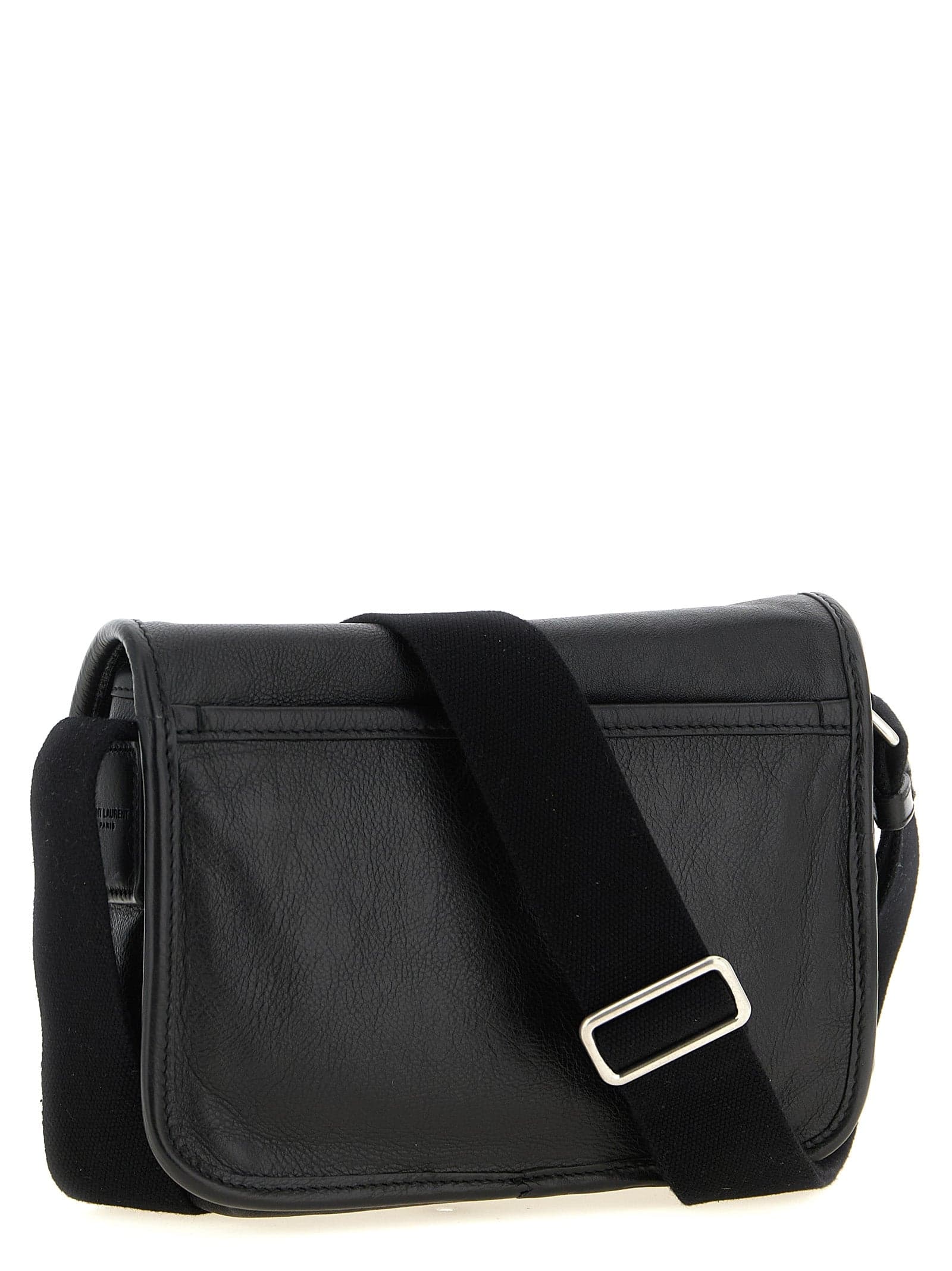 Saint Laurent Black Calfskin Crossbody Bag - 2