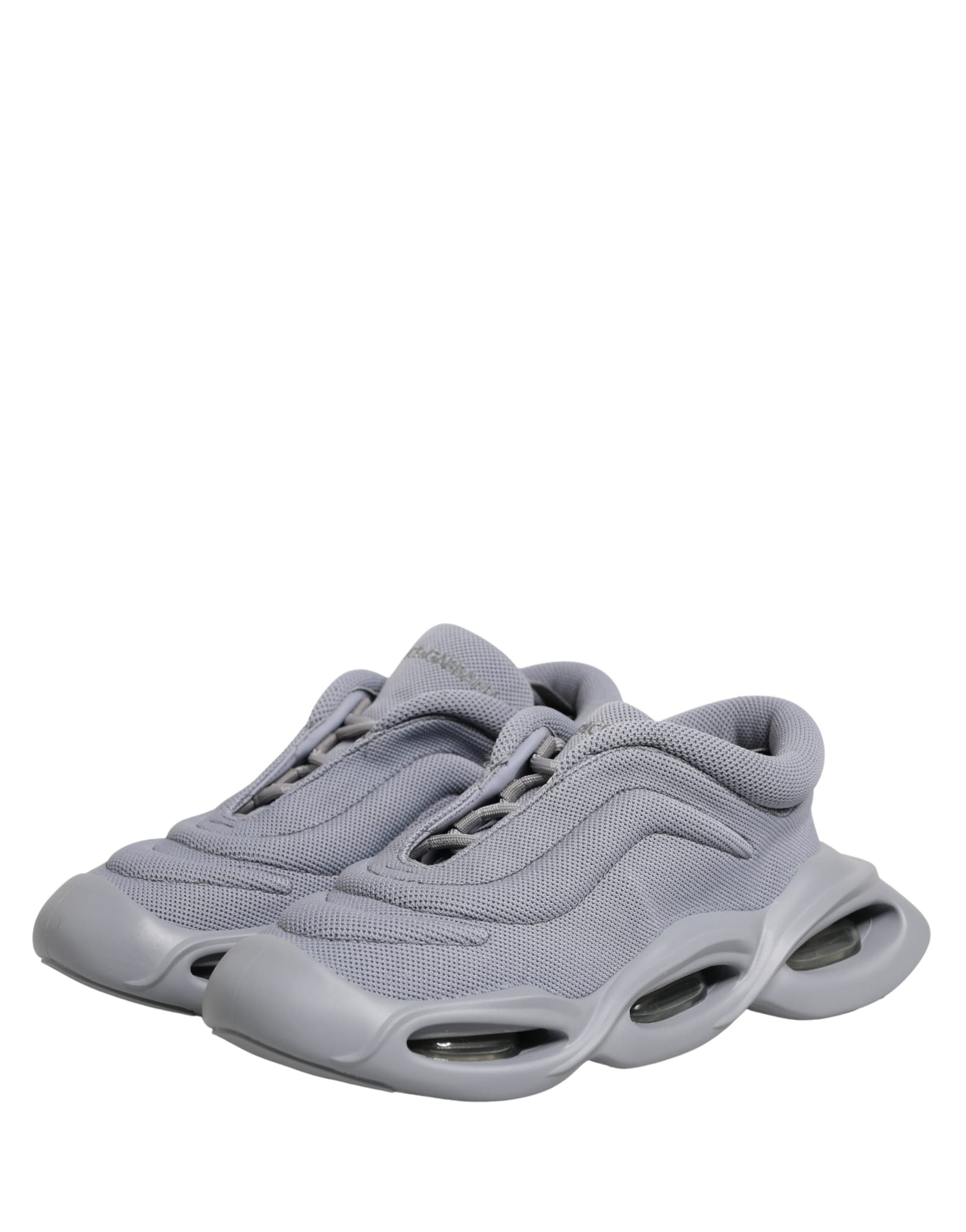 Dolce & Gabbana Gray Slip On Wave Low Top Sneakers - 3