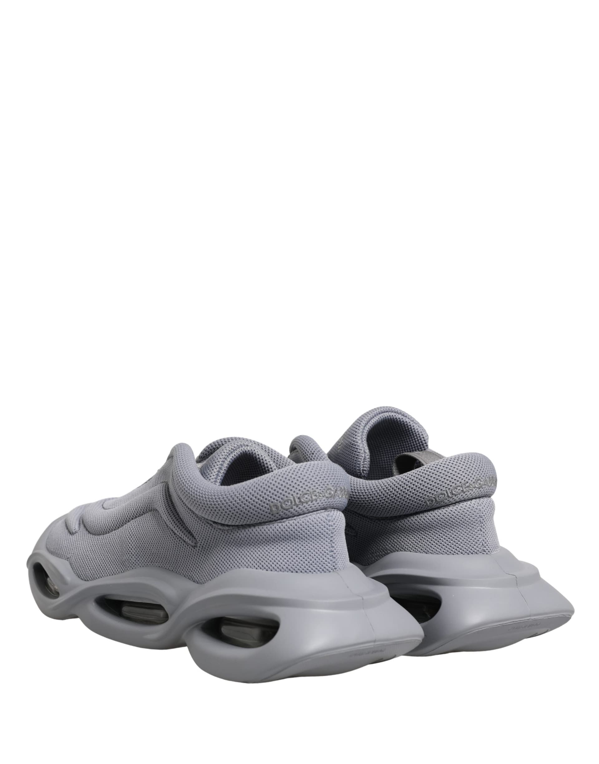 Dolce & Gabbana Gray Slip On Wave Low Top Sneakers - 4