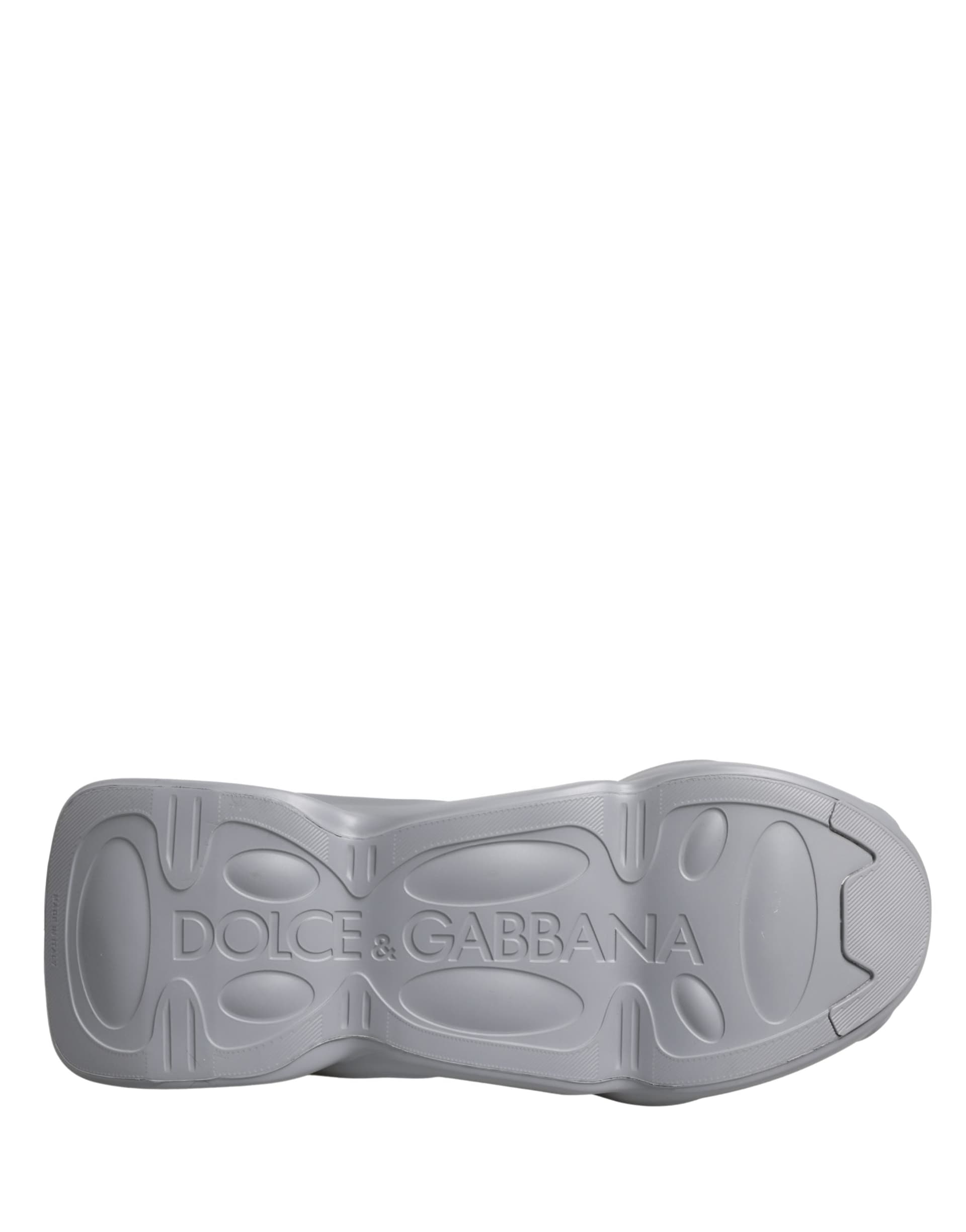 Dolce & Gabbana Gray Slip On Wave Low Top Sneakers - 8