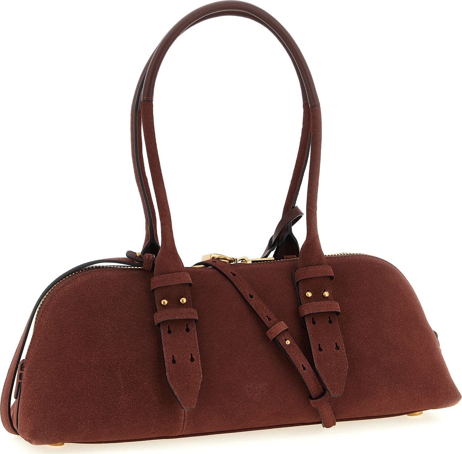 PINKO Bordeaux Cowhide Shoulder Bag - 2