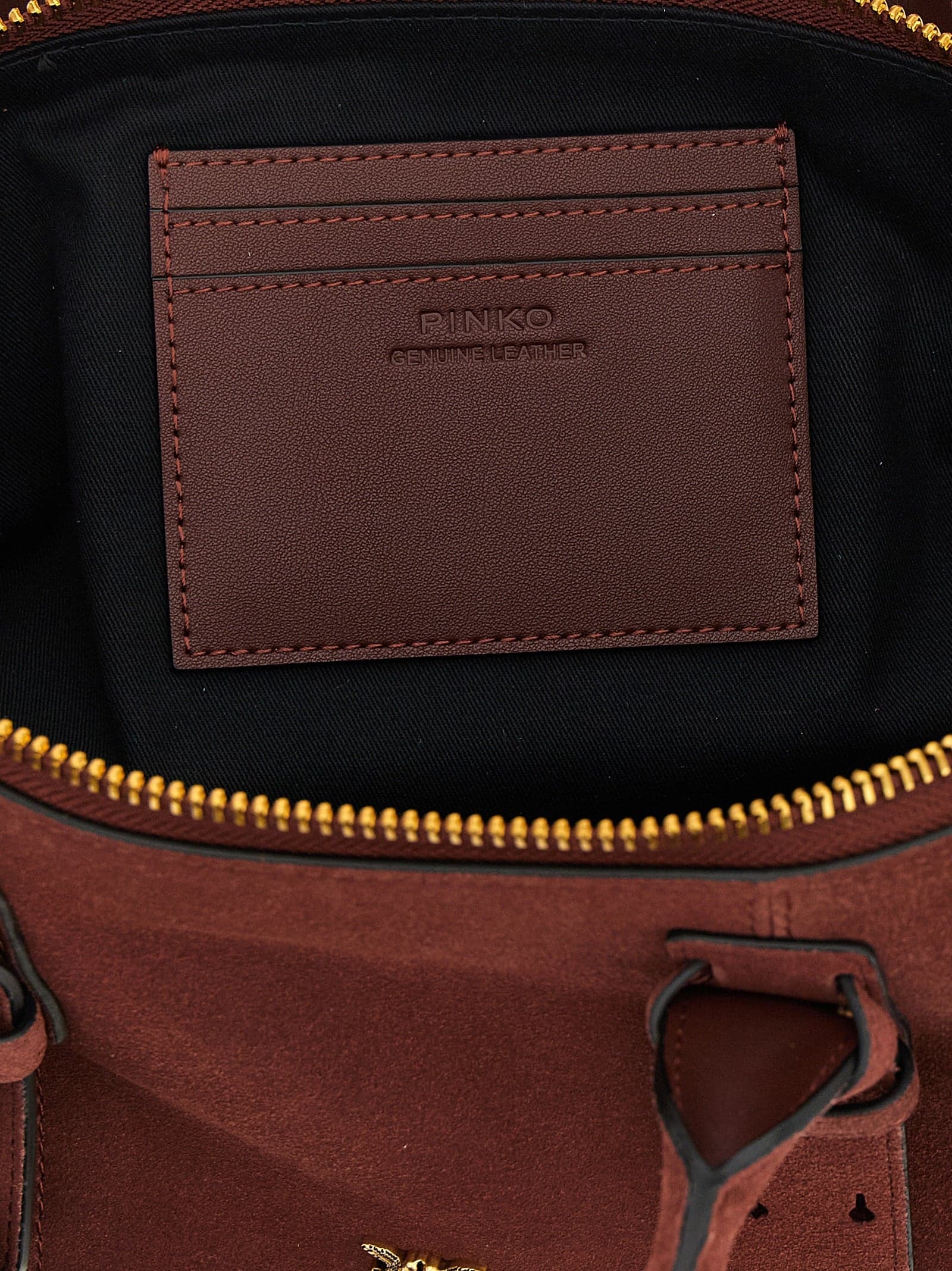 PINKO Bordeaux Cowhide Shoulder Bag - 4