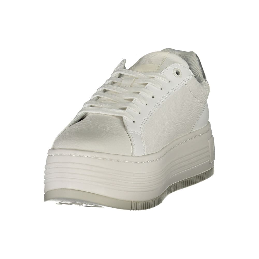 Calvin Klein Bianco Leather Women Sneaker - 3