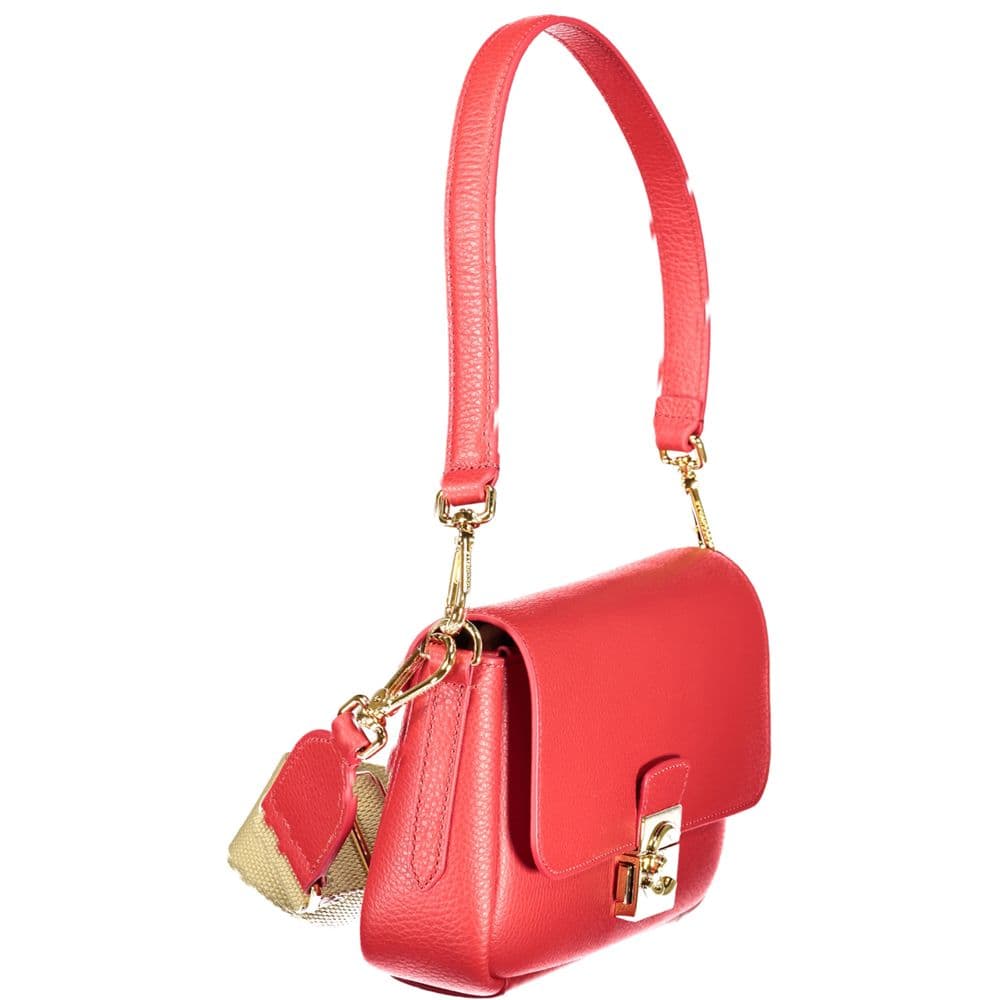 Coccinelle Rosso Leather Women Handbag - 3